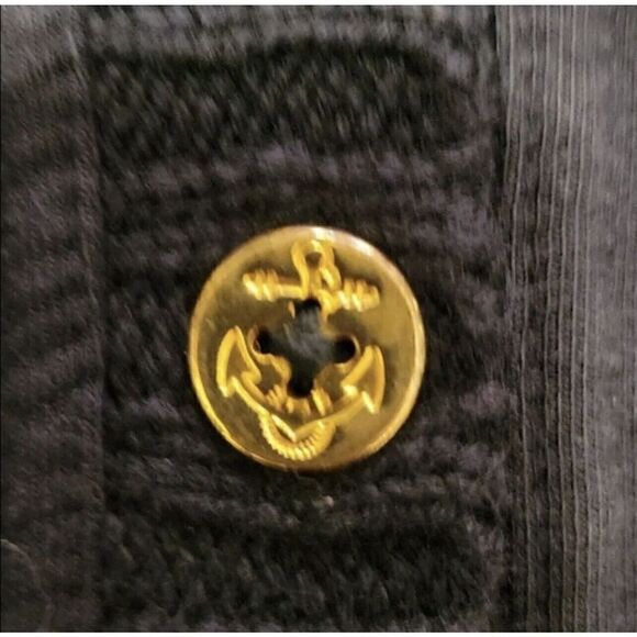 Lauren Ralph Lauren Navy Blue V- neck Button front cardigan Sz small - Picture 4 of 6